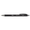 Office Impressions Comfort Grip Ballpoint Retractable Pen, Black Ink, Fine, Dozen