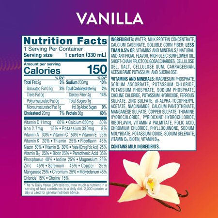 PROTALITY PROTEIN NUTRITION SHAKE I VANILLA I 4 PACK