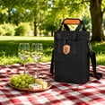 thumbnail image 4 of Wine Cooler Bag, Insulated Travel Bag, Portable Picnic Bag, Thick Padded Heat Insulation, Leakproof Waterproof Shockproof Fabric, for Outdoor Camping Beach Travel Beverage Wine Bottle Storage Gift, 4 of 8