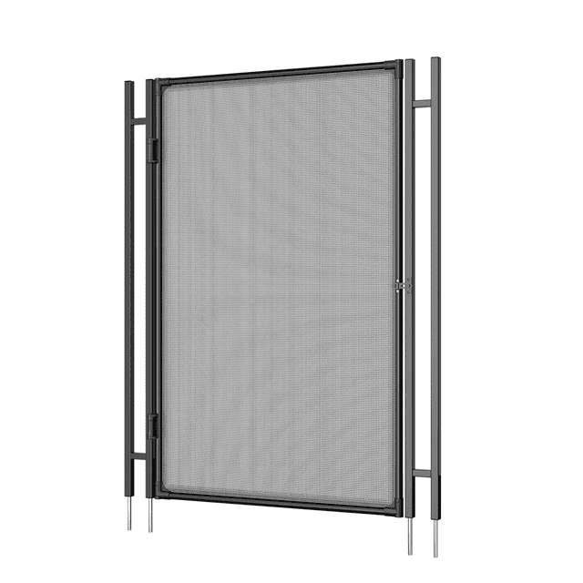 4x12 FT Pool Safety Fence for Inground Pools, Teslin PVC Mesh with Stainless Steel Legs, DIY Easy Install Child Pet Protection, Black