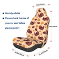 thumbnail image 3 of Wukai Thanksgiving Turkey and Pumpkin Full Set Car Seat Covers with Soft Padding Universal Auto Front Seats Protector and Cushion Mat, 3 of 5