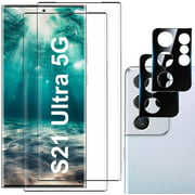 Summerdog 2 2 Pack Glass Screen Protector for S21 Ultra, - Clear