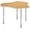 Oak/Gray/Gray, variant on Collaborative Hub Table - 44" X 47" - Oak/Black