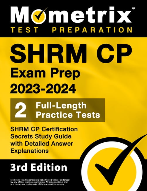 SHRM CP Exam Prep 20232024 2 FullLength Practice Tests, SHRM CP