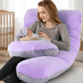 thumbnail image 3 of Almohada Para Embarazo Y Lactancia Jumbo Xtellar Morado Con Gris, 3 of 3