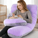 thumbnail image 3 of Almohada Para Embarazo Y Lactancia Jumbo Xtellar Morado Con Gris, 3 of 3