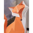 thumbnail image 4 of Art Fox estatua decoración estatuilla Fox escultura artes resina Animal regalo 10 cm TUNC Sencillez, 4 of 5