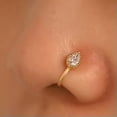 thumbnail image 6 of HOOUN 1pc CZ Nose Ring U Shaped Nose Clip Cuff Non Piercing Body Jewelry Fashion-9, 6 of 9