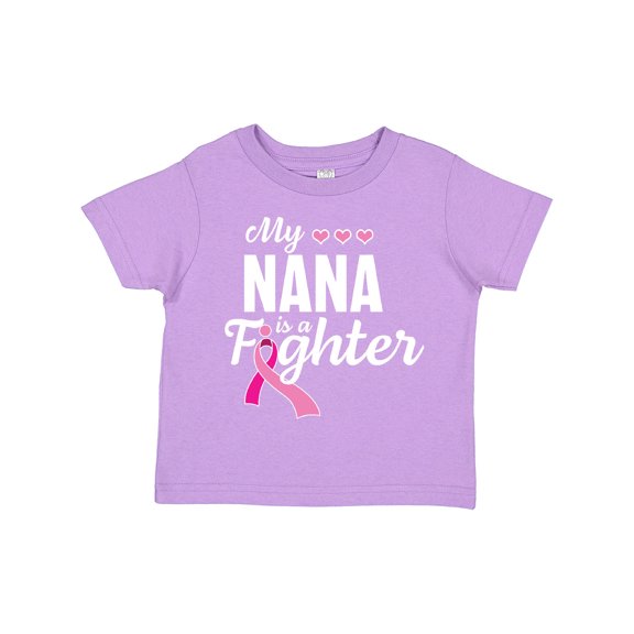 Inktastic Breast Cancer Awareness My Nana is a Fighter Boys or Girls Toddler T-Shirt
