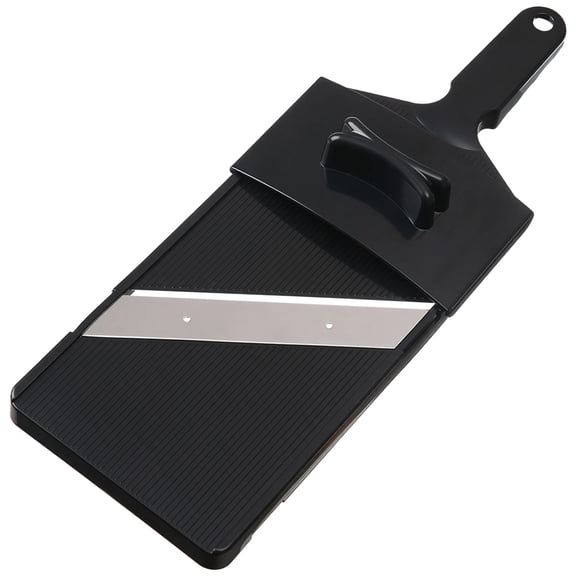 Cabbage Slicer, Versatile Vegetable Shredder with Angled Cutting Edge for Effortless Slicing, Stainless Steel Cutting Edge, Safety Cover, Ergonomic Handle, 15 x 5.1 in / 38 x 13 cm, Black