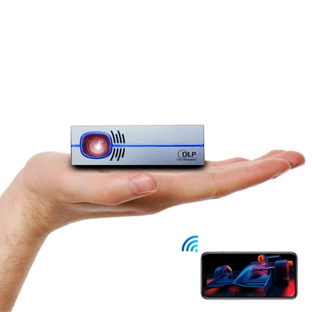 UPC: 0860007420122 | AAXA Technologies P8 Smart LED DLP Mini Projector  WiFi Bluetooth  Android 10.0  Wireless Smartphone Mirroring  USBC & HDMI Input  Built-in Netflix  YouTube  Support 1080p Portable Movie Projector