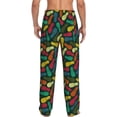 thumbnail image 3 of Daiia Pineapple Fruit Colorful Men's Sleep Pant with Pockets and Drawstring,Pajama Pants-Medium, 3 of 9