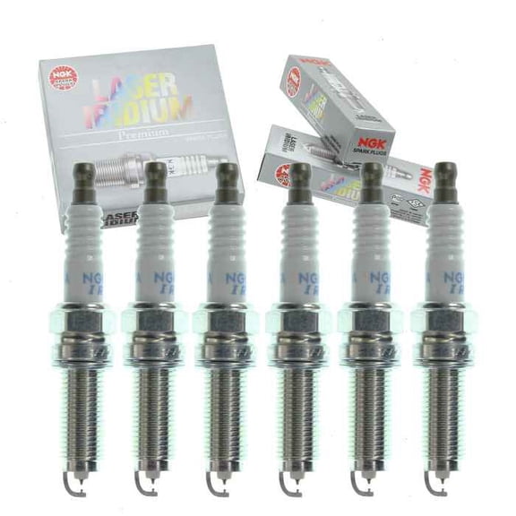 6 pc NGK Laser Iridium Spark Plugs compatible with Acura TL 3.5L V6 2013-2014