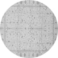 thumbnail image 1 of Ahgly Company Indoor Round Oriental Gray Traditional Area Rugs, 5' Round, 1 of 4