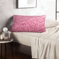 thumbnail image 6 of Zufioo Pink Glitter Print Double-sided Plush Pillow Cover,Decorative Pillow Protector without Pillow Core, Suitable for Sofa, Bedroom, Car-20"x30", 6 of 6