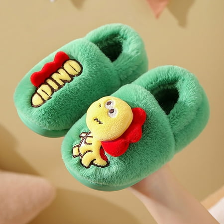 

Huilaibazo Dinosaur Slippers For Kids Memory Foam Comfy House Shoes Girls Boys Bedroom Home Slippers
