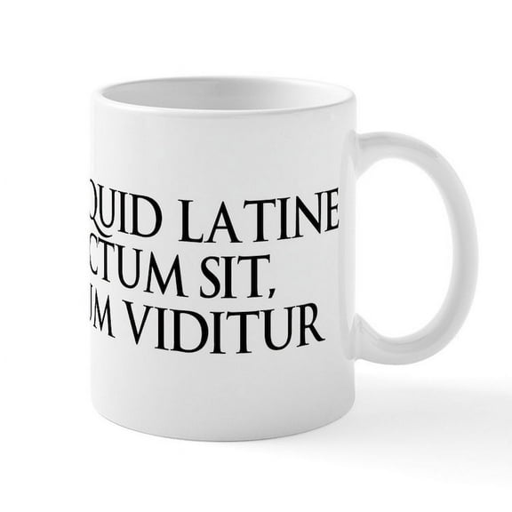 CafePress - Latin Mug - 11 oz Ceramic Mug - Novelty Coffee Tea Cup
