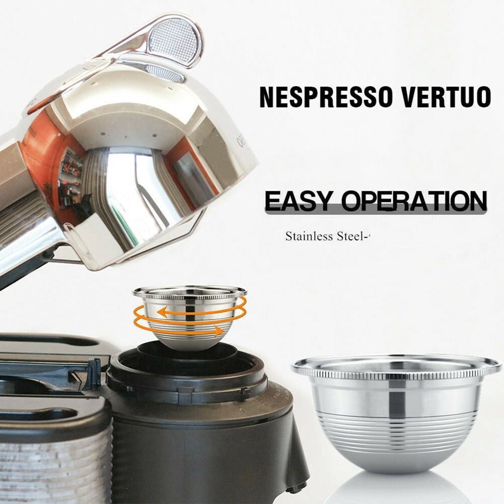 For Nespresso Vertuo Stainless Steel 
