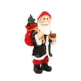 thumbnail image 3 of Figura de resina de Papá Noel, figura de Papá Noel, recuerdo de fiesta, artesanía, decoración navideña Mochila, 3 of 8