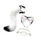 thumbnail image 4 of Orejas y cola larga falsas, regalos divertidos para mujeres y niñas, diadema para cosplay, baile de graduación blanco, 4 of 9