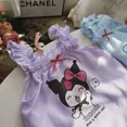 thumbnail image 5 of Sanrio Cinnamoroll Kuromi conjunto de ropa para niñas, camisola con estampado de dibujos animados de algodón para niñas, Top + Pantalones cortos, 5 of 5