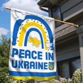 thumbnail image 2 of Flagwix Stand With Ukraine Flag Peace In Ukraine DBD3414F Ukraine Flags, Indoor Outdoor Decoration - Garden Flag (11.5" x 17.5"), 2 of 6