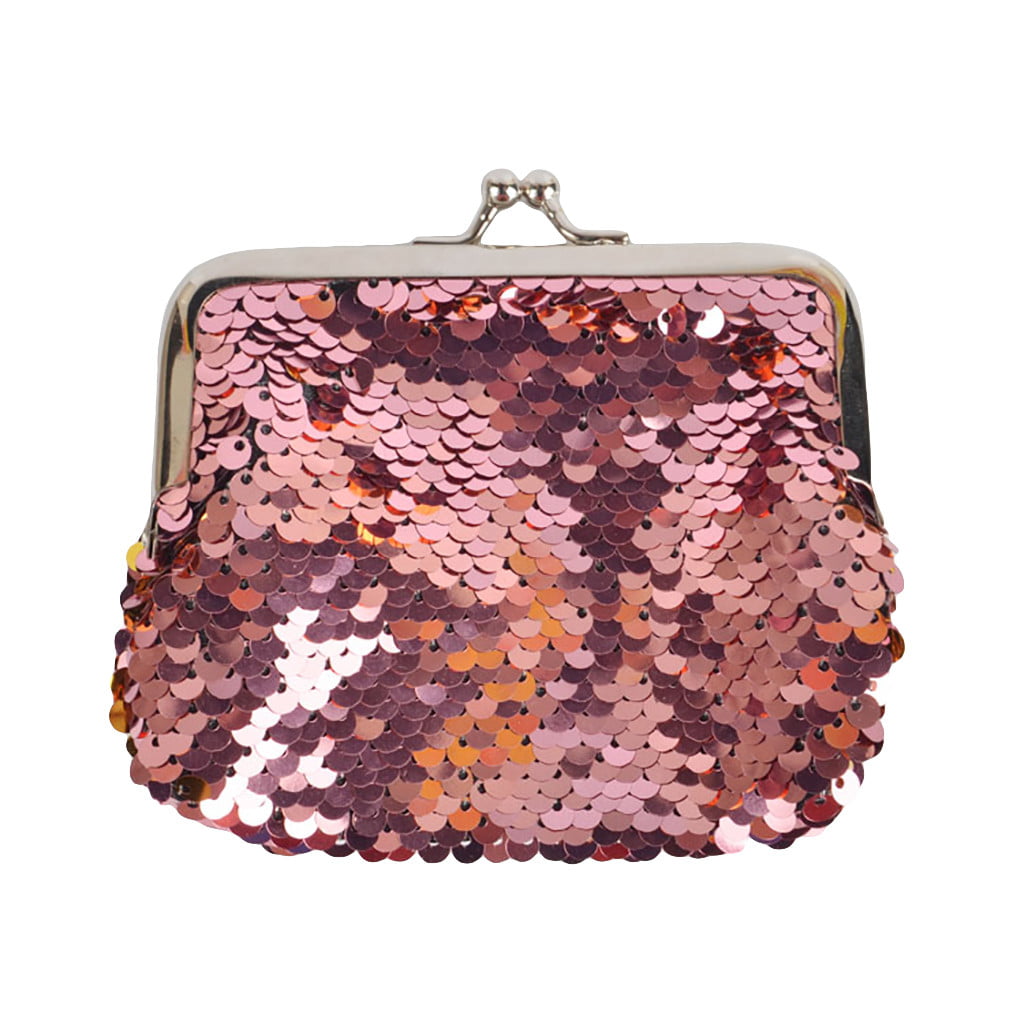 Fashion Girls Children Small Sequin Coin Purse Change Wallet Coin Pouch Bag S 