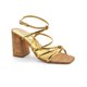 thumbnail image 1 of Sandalia con tacón Exterior Sintético Color Oro Para Mujer De RBCOLLECTION, 1 of 3