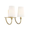 thumbnail image 4 of Cameron 2-Light Bathroom Vanity Light in Warm Brass, 4 of 5