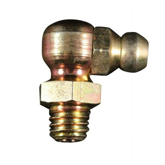 Milton S-3215 1/4" - 28 SAE - LT Short 90 Degree Grease Fitting - Box of 5