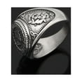 thumbnail image 3 of Qarigey Anillo de moda para hombre, anillos para niños, joyería multiusos para dedos, accesorios de decoración, regalos de Navidad y Ropa, zapatos y accesorios Miscelánea 12# color acero Qarigey AP016432-04, 3 of 6