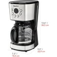 thumbnail image 2 of Programmable Drip Coffee Maker - 12 Cups LCD Display Stainless Steel Design, 2 of 9