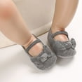 thumbnail image 4 of Yoyauz Baby Girl Mary Jane Shoes Anti Slip Rubber Sole Ballet Slippers Princess Dress Wedding Shoes Newborn Kids Shoes Toddler Shoes（0-12 Month）, 4 of 9