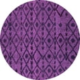 thumbnail image 1 of Ahgly Company Indoor Round Abstract Pink Modern Area Rugs, 3' Round, 1 of 4