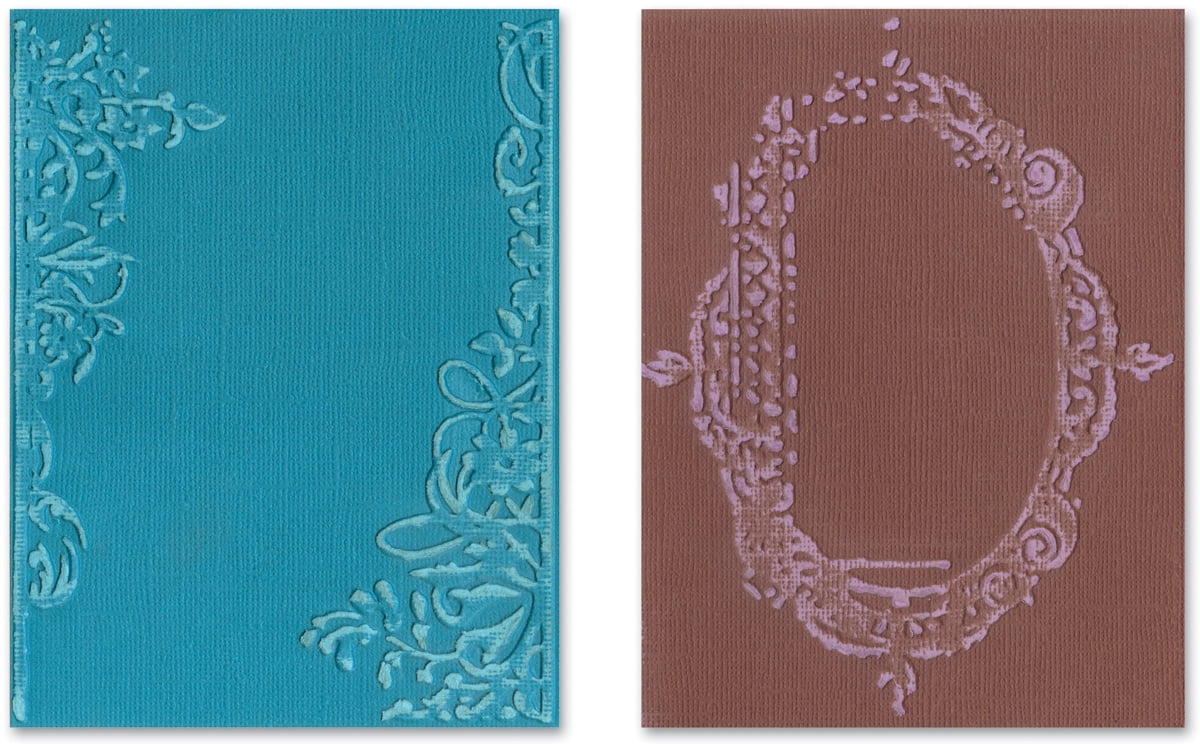 Sizzix Texture Fades A2 Embossing Folders-On The Go By Tim