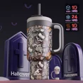 thumbnail image 3 of Powcan Vaso Térmico Skull Con Pajita 2 En 1 40oz, 3 of 6