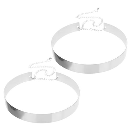 

2Pcs Metal Party Dress Versatile Woman Wristband Women Retro Wristband