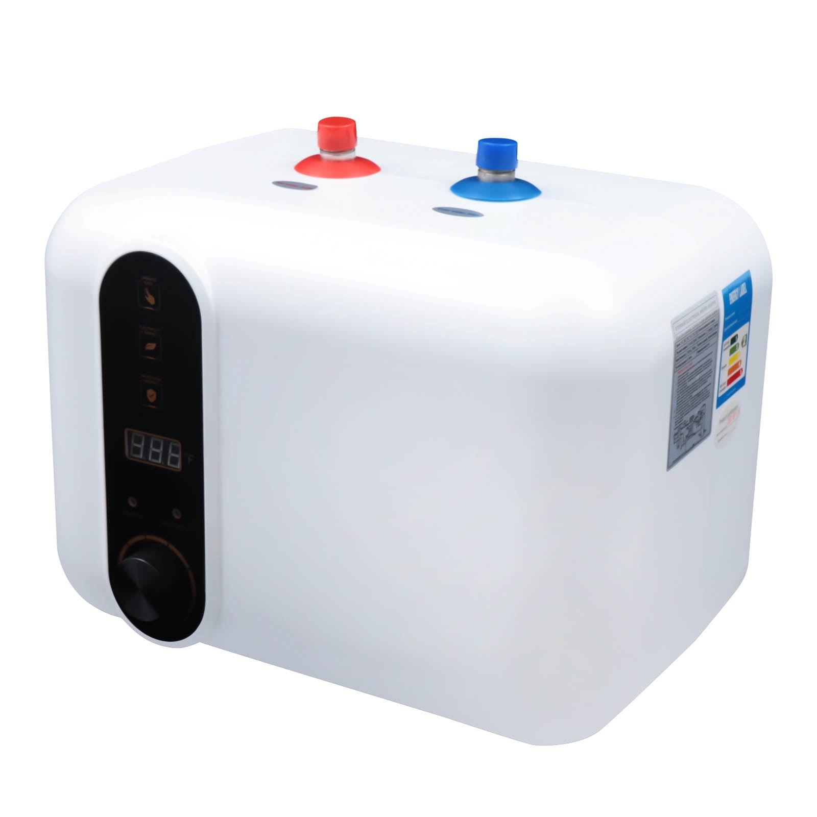 10L 1500W Instant  Electric Water Heater Small Compact Tank Storage, 304 Stainless Steel Liner - Multi-Protection Safe,for Kitchen/Bathroom