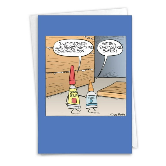 1 Funny Father's Day Card with Envelope - Bonding Time C9227FDG