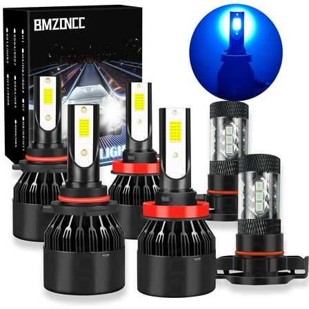 BMZONCC For Jeep Grand Cherokee 2011-2013 8000K COB Front LED Headlight Fog Light