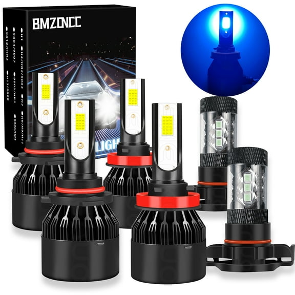 BMZONCC For Jeep Grand Cherokee 2011-2013 8000K COB Front LED Headlight Fog Light