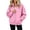 #06 Pink 【Mix, Match & Rotate: Stock Up on Daily Colors】, variant on Women's Loose Fit Zip Up Sweatshirt Jacket With Pockets Solid Color Casual Soft Lightweight Versatile Daily Wear Weekend Outfits | CSEONE,Black L