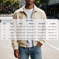 thumbnail image 3 of Jjayotai Men's Zip Up Jacket Collared Bomber Sleeve Pocket Utility Outerwear Casual Loose Fit Fall Winter Streetwear Ribbed Cuffs, 3 of 6