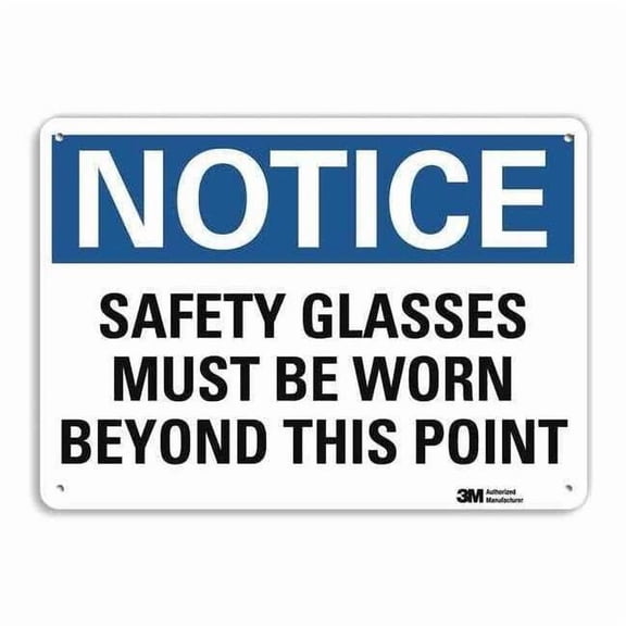 Lyle Notice Sign,14" Wx10" H,0.04" Thickness, U5-1499-NA_14x10 U5-1499-NA_14x10