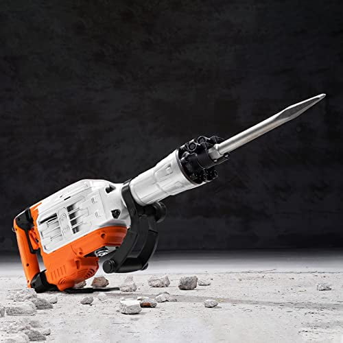 VEVOR Electric Demolition Hammer, Jack Hammer Concrete Breaker, Heavy Duty Electric Jack Hammer, with Chisels Gloves & 360°C Swiveling Front Handle