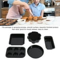 thumbnail image 5 of Suodoka 6-Piece Nonstick Carbon Steel Bakeware Set - Black Baking Pans for Muffins, Cakes, Toast, and Pizza (10.4 inches / 26.4 cm), 5 of 9