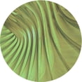 thumbnail image 1 of Ahgly Company Indoor Round Patterned YellowGreen Area Rugs, 7' Round, 1 of 6