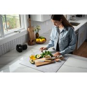V-FLAT WORLD Duo Board - 24x24 Double Sided Surface Board, Iced Concrete/Midnight Cement