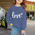 thumbnail image 2 of Otqutp Girls Oversized Sweatshirt Cute Heart Print Sweater Preppy Valentines Day Pullover Teens Long Sleeve Crew Neck Shirts, 2 of 9