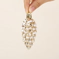 thumbnail image 5 of 2026 Christmas Indoor Home Decor Christmas Ornaments 5 Pack 7 5cm Shiny Electroplated Snow Frosted Pinecone Baubles, 5 of 7